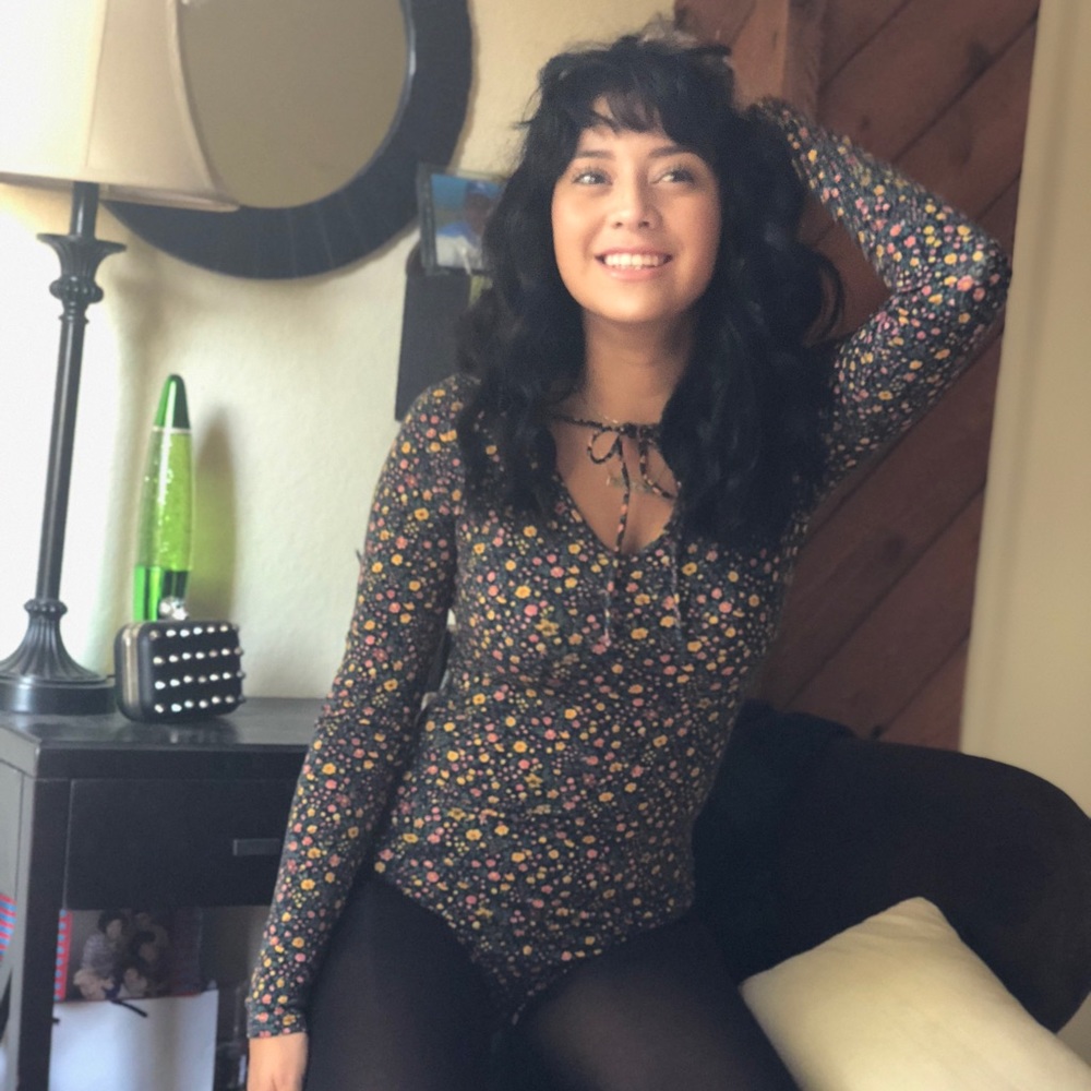 Hollister floral bodysuit